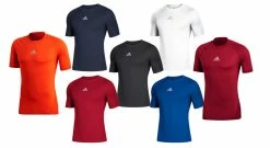 Adidas Alphaskin Adult Short Sleeve Baseball Compression Shirt
