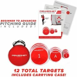 PowerNet Pitching Targets - Baseball & Softball Pitching Trainer - Set Of 12