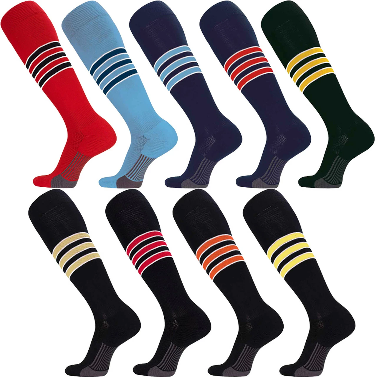 Twin City Socks Twin City Dugout Series Over The Calf Baseball Socks Style D 3 Twin City Socks Twin City Dugout Series Over The Calf Baseball Socks Style D