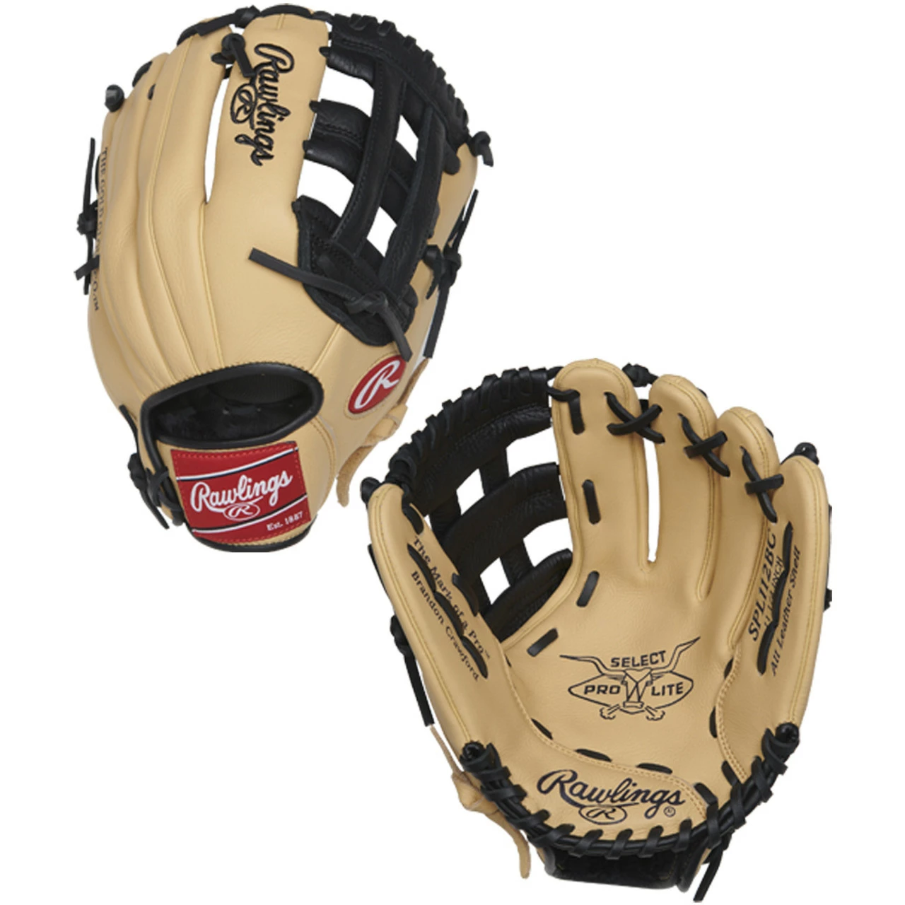 Rawlings Select Pro Lite 11.25" Youth Baseball Glove Brandon Crawford Model SPL112BC 3 Rawlings Select Pro Lite 11.25" Youth Baseball Glove Brandon Crawford Model SPL112BC