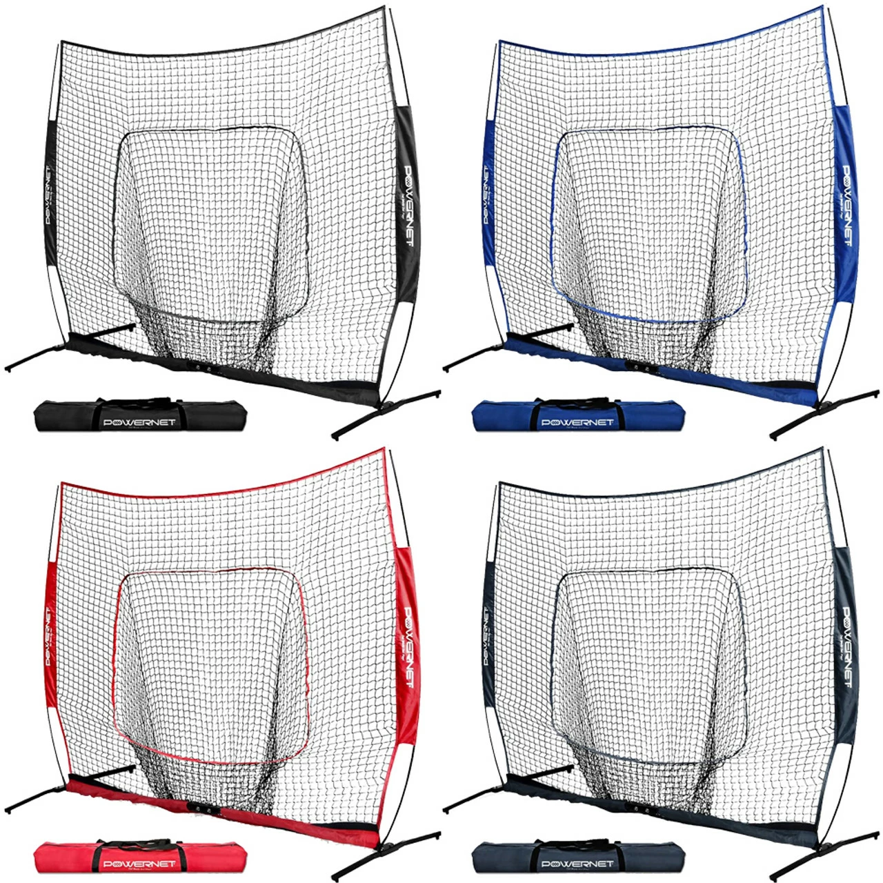 PowerNet Pro 7X7 Hitting Net - One Piece Frame Hitting, Pitching, Batting, Fielding Backstop 3 PowerNet Pro 7X7 Hitting Net - One Piece Frame Hitting, Pitching, Batting, Fielding Backstop
