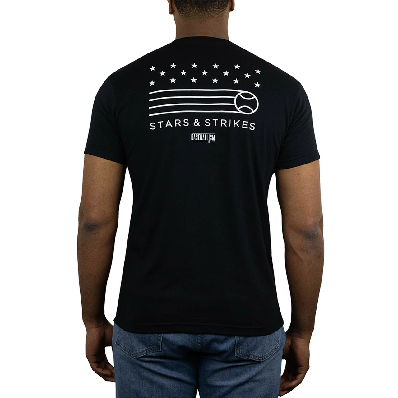 Baseballism Men's Stars & Strikes Baseball T-Shirt STARS & STRIKES 3 Baseballism Men's Stars & Strikes Baseball T-Shirt STARS & STRIKES