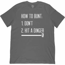 Baseball Lifestyle 101 How To Bunt Baseball T-Shirt