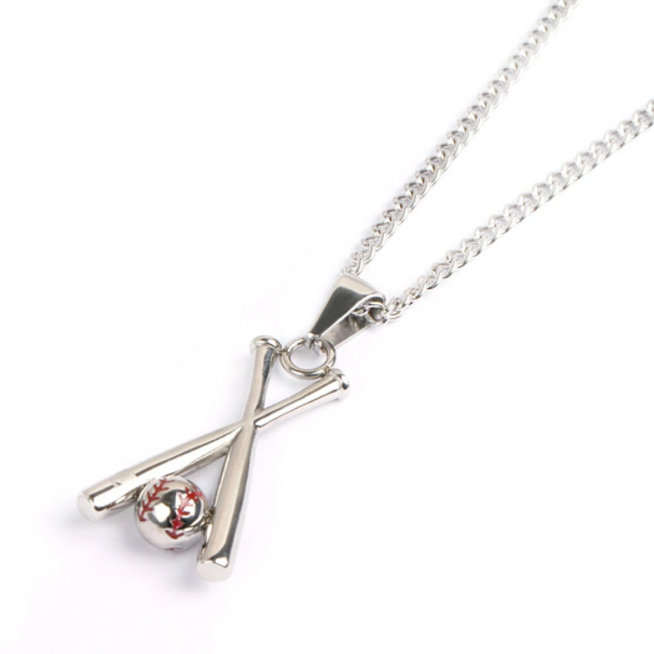 Hall Of Fame Jewelry HOF Jewelry Stainless X Baseball Bat Pendant Necklace 3 Hall Of Fame Jewelry HOF Jewelry Stainless X Baseball Bat Pendant Necklace