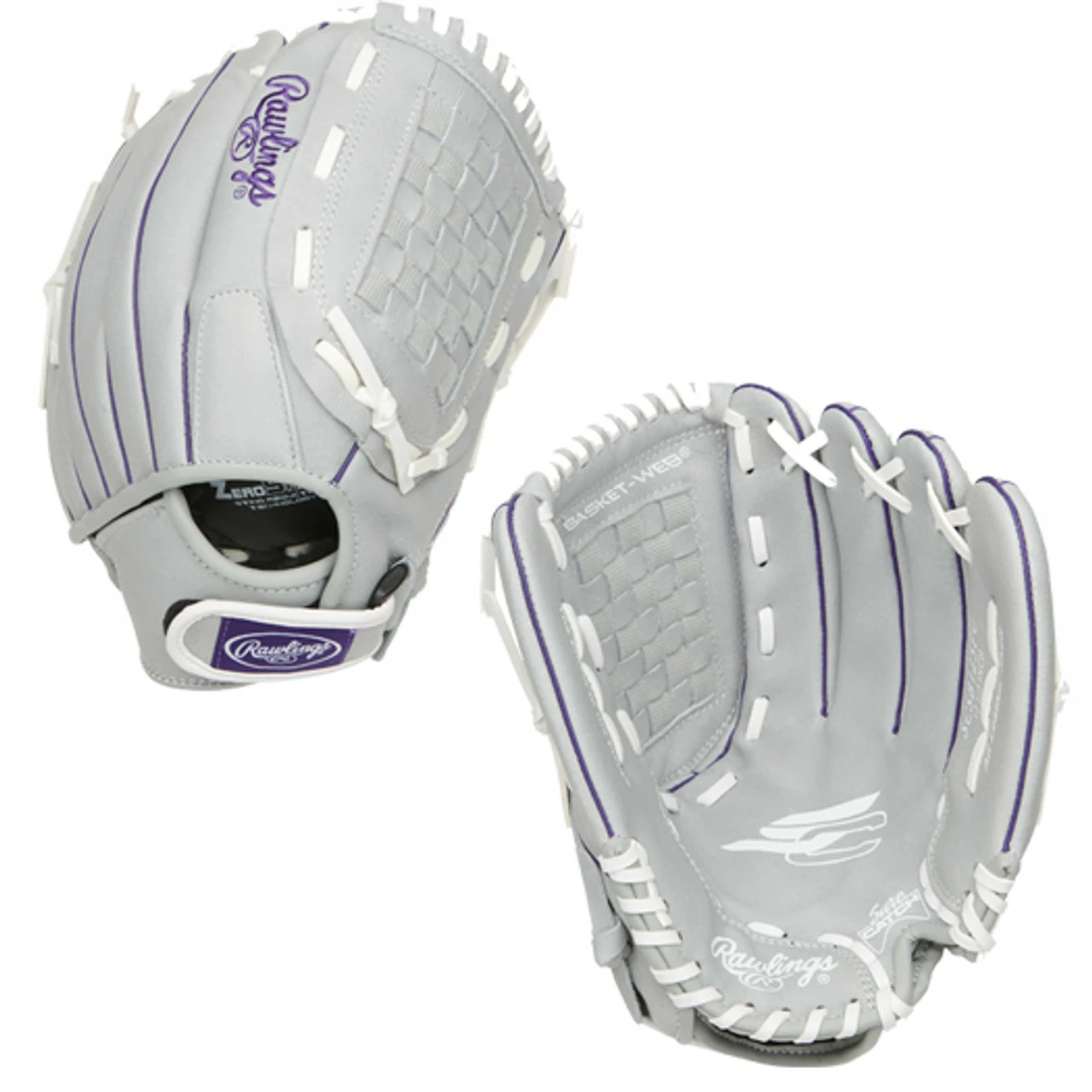 Rawlings Sure Catch 12.5" Youth Fastpitch Softball Glove SCSB125PU 3 Rawlings Sure Catch 12.5" Youth Fastpitch Softball Glove SCSB125PU