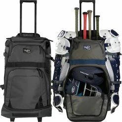 Rawlings Wheeled Catcher's Backpack Baseball & Softball Catcher's Equipment Bag R1801